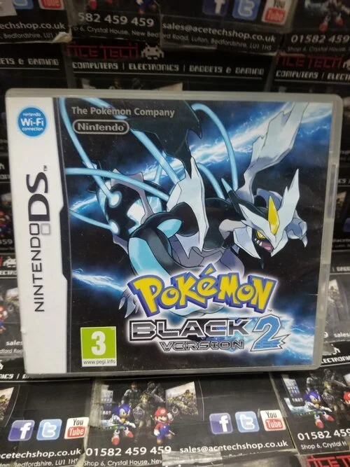 Pokemon Black Version 2 Nintendo DS Box Video Game ACE TECH